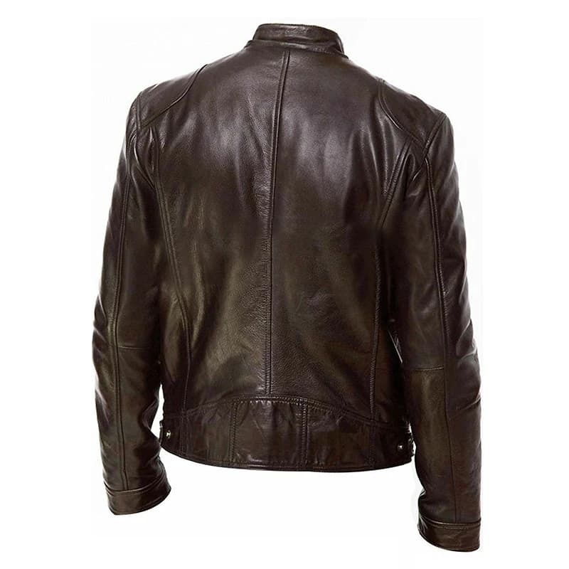 2026 Motorcycle Leather Jackets Man Casual Fashion Motorcycle Coat Slim Fit Lapel PU Jackets Autumn Anti-wind Leather Coat Male - Image 4