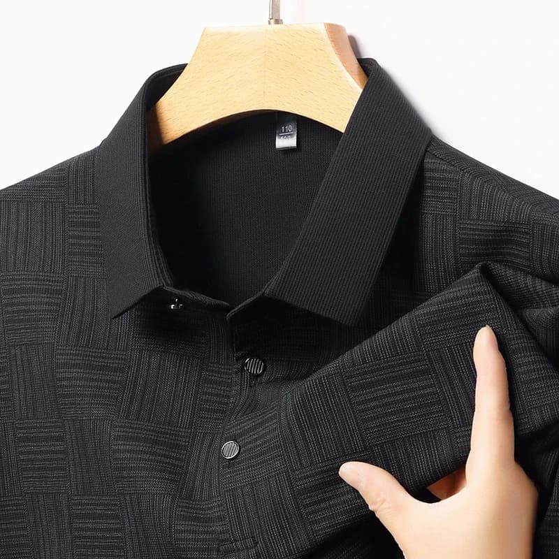 2026 Men's New Printed Business Casual Short sleeved POLO Shirt Fashion Short sleeved Comfortable and Breathable Top - Image 5
