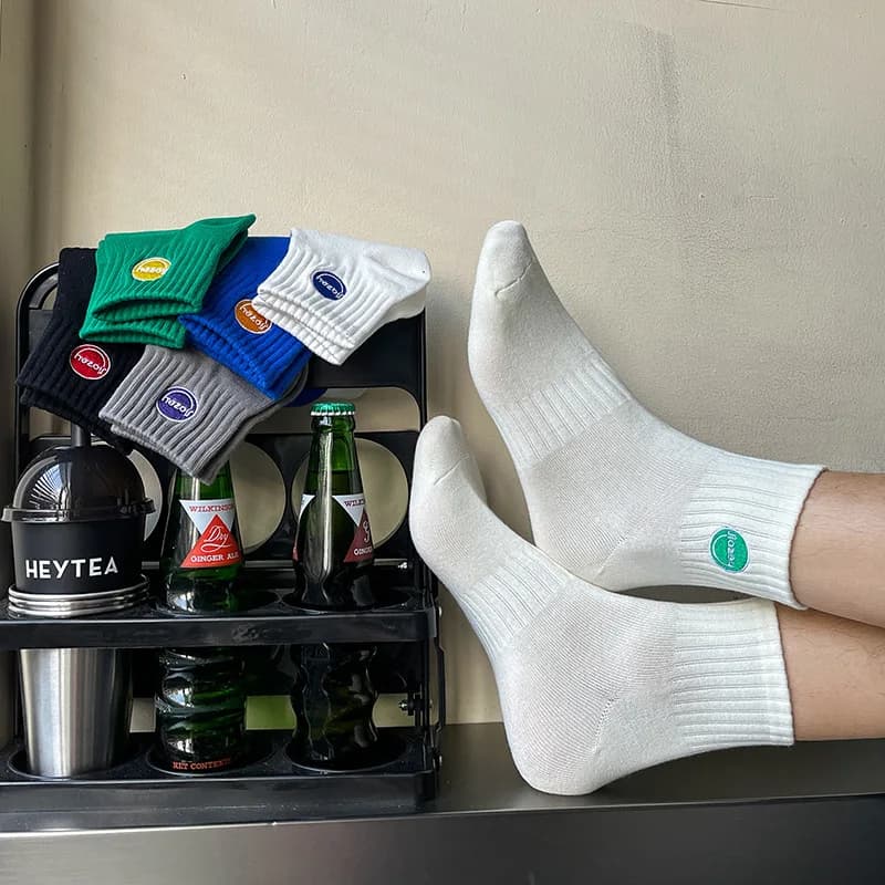 Sports Socks Solid Color Socks Low Cotton Socks For Men Breathable Short Socks Soft Skin-Friendly - Image 3