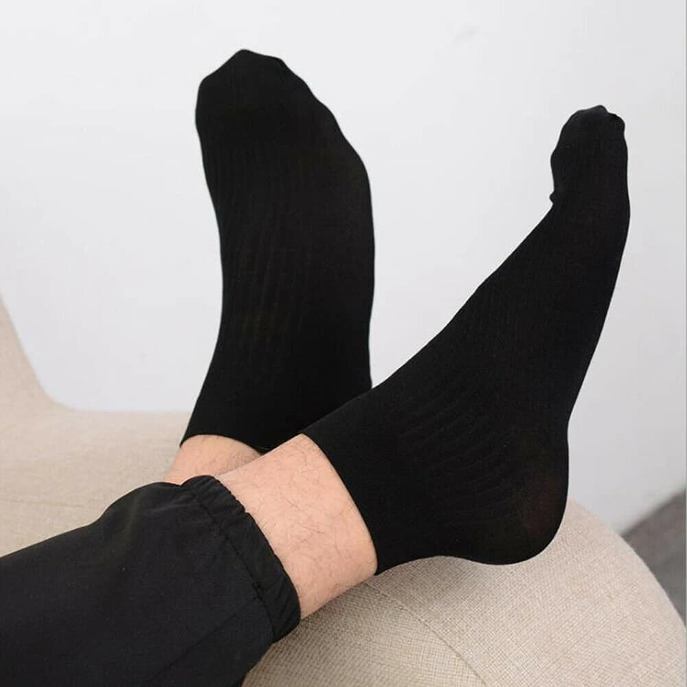 Short Stockings Socks Fashion Men Breathable Comfortable Dress Socks Polyester Cotton See Through Sexy Ultra thin