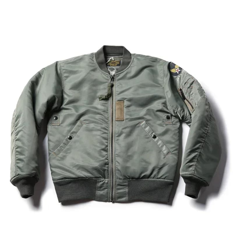 （24h Fast Shipping）Replica Repro USAF 1955 MA-1 Flight Jacket 50s Spring Winter Men Military Bomber Coat Repro Vintage Outerwear - Image 5