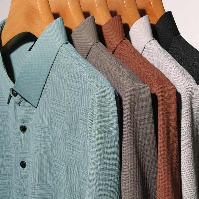 2026 Men's New Printed Business Casual Short sleeved POLO Shirt Fashion Short sleeved Comfortable and Breathable Top - Image 6